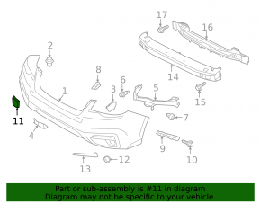 Tow Hook Cap Front Bumper Subaru Forester 17-18 SJ