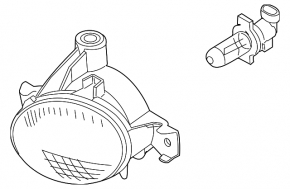 Left fog light for BMW X6 E71 08-14