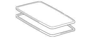 Lexus RX300 RX330 RX350 RX400h 04-06 Sunroof Glass