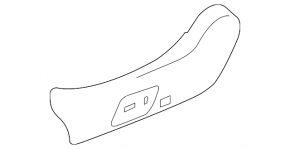 Driver's seat side trim, left, Subaru Forester 14-18 SJ, structure, scratches