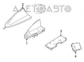 Antenna amplifier BMW X5 X6 E70 E71 07-13