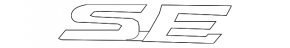 Toyota Camry v50 12-14 USA Trunk Lid LE Emblem