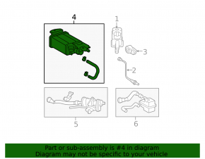 Lexus ES350 07-12 Carbon Canister Absorber Assembly