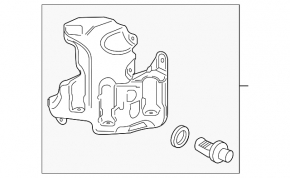 Chevrolet Malibu 16-23 windshield washer reservoir with sensor and motor