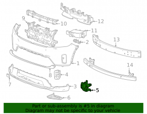 Left fog light bracket for Honda Prologue 24-26