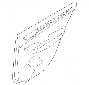 Subaru Legacy 15-19 rear right door panel, beige