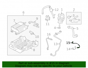 Lambda probe front second Lincoln MKZ 13-16 3.7
