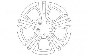 Wheel disk R16 x 7j Ford Focus mk3 11-18 type 1, graphite, light curb