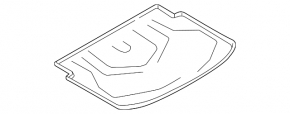 Boot mat Ford C-max MK2 13-18 rubber, black