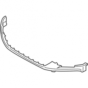 Lower lip of the front bumper Ford Edge 15-18 pre-restoration, structure