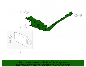 Bracket radar cruise Ford Mustang mk6 18-23