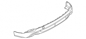 Mazda CX-5 22-25 rear bumper lip, black and gray structure