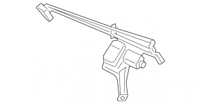 Windscreen wiper linkage with motor for Porsche Cayenne 19-26