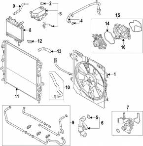 Mazda CX-90 24-26 3.3 Coolant Expansion Tank, Type 1