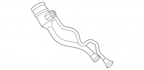 Fuel filler neck BMW 5 G30 18- 530e hybrid with branch pipe