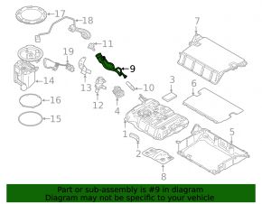 Fuel filler neck BMW 5 G30 18- 530e hybrid with branch pipe