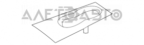 Cup holder panel with insert Mercedes X164 GL