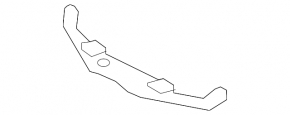 Rear left muffler bracket Lexus LS460 07-17 without rubbers