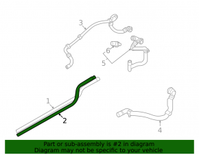 Cooling pipe under the body left Volkswagen ID.4 21-23