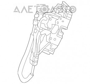 Rear left door lock Mercedes CLA 14-19