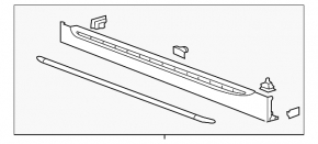 Left threshold for Chevrolet Volt 11-15