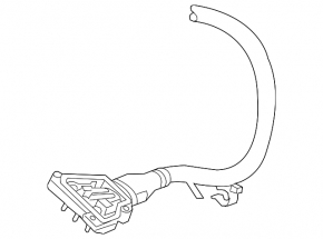 Power cable through the entire body of the Chevrolet Malibu 13-14 hybrid