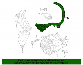 Power cable through the entire body of the Chevrolet Malibu 13-14 hybrid