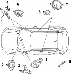 Front Subwoofer Polestar 2 21- LHD