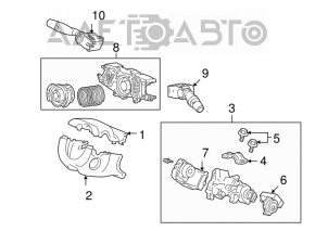 Right steering column switch for Honda Civic 4D 06-09