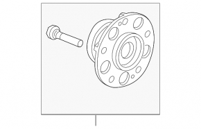 Rear left hub Honda CRZ 11-16