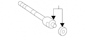 Steering rod right Toyota Camry v40