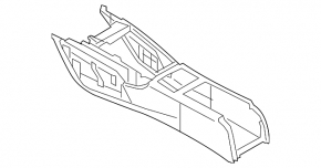 Interior mirror Audi A6 C7 12-18 for auto-dimming, gray