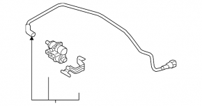 Fuel vapor purge valve Audi A6 C8 19-21 with tube