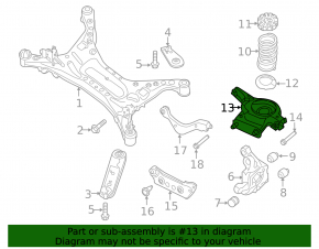 Lower arm under spring rear left Nissan Maxima A36 16-