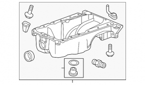 Oil pan Chevrolet Volt 11-15