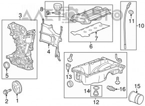 Oil pan Chevrolet Volt 11-15