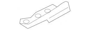 Hood hinge right Mitsubishi Galant 04-12