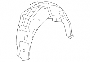 Rear right mudguard Honda Accord 16-17 rest