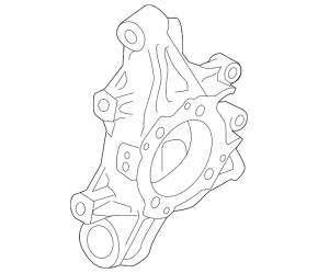 Rear left trunnion VW Touareg 11-17