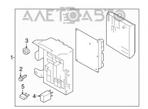 Fuse box under the dashboard Subaru Impreza 17-18 GK