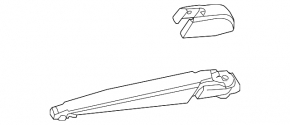 Rear wiper arm Lexus NX200t NX300 NX300h 15-21