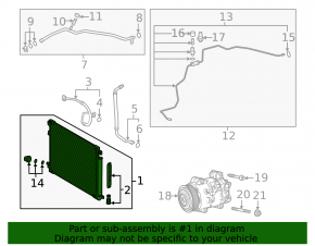Toyota Camry V70 18-24 Hybrid Air Conditioning Radiator Condenser