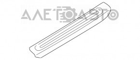 Door sill outer front left Audi Q5 8R 13-16 hybrid black with chrome
