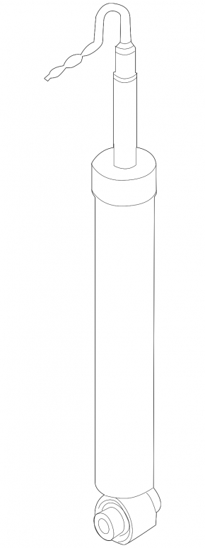 Rear left shock absorber for Audi A5 17-25 electric AWD