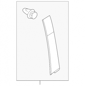 Door trim side front right Mazda 3 14-18 BM