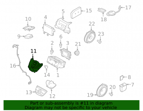 Radio control, Ford Fiesta 11-19