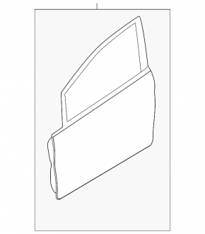 Door assembly front left Ford Fiesta 11-19