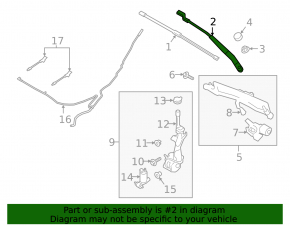 Left wiper arm Ford Ecosport 18-22
