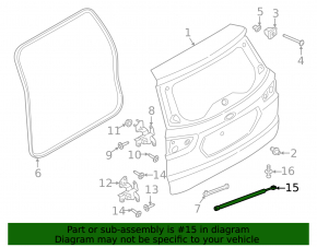Ford Ecosport 18-22 Tailgate Shock Absorber