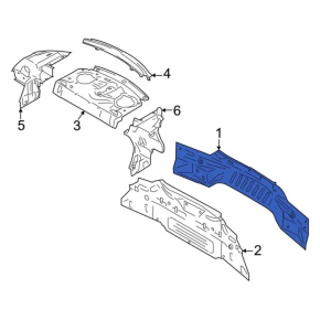 Ford Mustang mk6 15" Rear Panel - 2-Piece Convertible